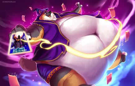 Fantasy magic card theme commission for Badger